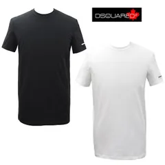新品 ディースクエアード Tシャツ メンズ 半袖 1枚単品 ブラック カットソー アンダーウェア DSQUARED2 DCX290070