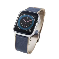 新品 エレコム Apple Watch (アップルウォッチ) バンド 41mm 40mm 38mm レザー 革 TPU [上質で柔らかなヴィーガンレザーを使用] 【Apple Watch Series 8/7/SE2/SE/6/5/4/3/2/1 対応】 ホリ