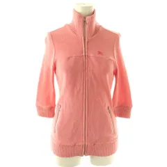 バーバリーブルーレーベル BURBERRY BLUE LABEL ジップアップニット カーディガン 38 ピンク /DO ■OS