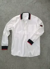 バーバリー リー版 コットン 長袖 シャツ 白 8013457 正規品 出品