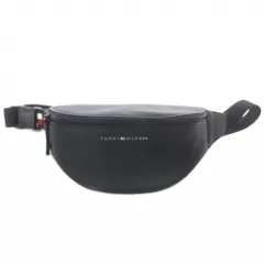 トミーヒルフィガー TOMMY HILFIGER ウエストバッグ ショルダーバッグ レザー 黒