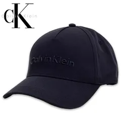 カルバンクライン Calvin Klein キャップ 帽子 メンズ レディース CKロゴ エンボスロゴ ベースボールキャップ サイズ調整可能 ブラック シンプル ユニセックス K50K511987