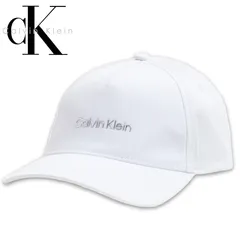 カルバンクライン Calvin Klein キャップ 帽子 メンズ レディース CKロゴ TPU立体ロゴ ベースボールキャップ サイズ調整可能 ホワイト シンプル ユニセックス K60K610525