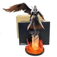 【★加古川物流】中古 FF7 ファイナルファンタジーVII リバース STATIC ARTS スターティックアーツ セフィロス フィギュア クラウド キーホルダー付.【713】