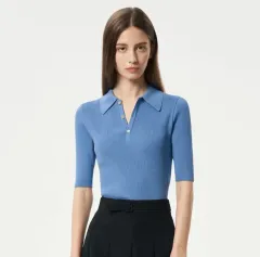 日本製 ブルー S リブニットポロ ハイゲージ ギザ 現行♡オーラリー 美品 メルカリ - poloの人気アイテム knit rib gauge high 2026年最新】giza トップス
