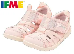 イフミー 6313 IFME キッズサンダル アクアシューズ ウォーターシューズ サマーシューズ 両ベルト 水陸両用 面ファスナー 水遊び 川遊び 海水浴 履きやすい 履かせやすい 子供 靴 ピンク