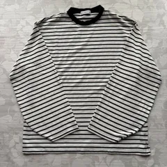 ADRER（アドラー）ボーダー ロングスリーブTシャツ オーバーサイズ Mサイズのサムネイル