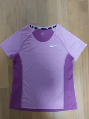 ナイキ ドライフィット 半袖 ランニング Tシャツ パープル 紫