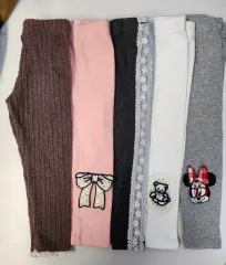 新品) 90女の子レギンス5種