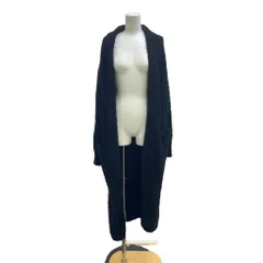 ジェラートピケ gelato pique ジョエル・ロブション ガウン カーディガン ルームウェア F 黒 ブラック 長袖 ロング丈 ポケット付き /PP ■ECA003