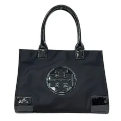 TORY BURCH(トリーバーチ) トートバッグ エラ パテント トートバッグ 黒