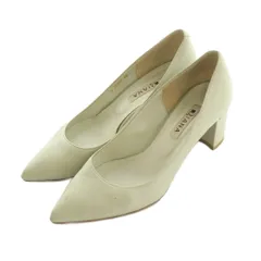 ダイアナ DIANA パンプス ポインテッドトゥ チャンキーヒール 24.0cm オフホワイト G15301 /MI ■OS ■SH