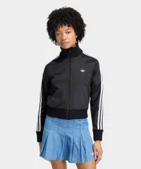 (アディダスオリジナルス) adidas Originals ファイヤーバード ニット クロシェ ディテール ファイヤーバード トラックトップ レディース 女性 MIR03 KD5455 WOMEN'S KNITTED CROCHET DETAIL BLACK