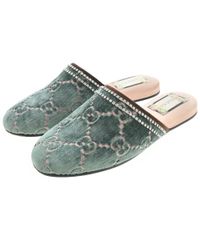 GUCCI ホワイトレザー GGロゴ サンダル 38 - メルカリ