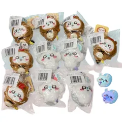 186001 新品未使用 ちいかわ たぬきだもんくじ C賞 モモンガだらけくじ E賞 ライトクリップ ぬいぐるみ キーホルダー 11点まとめ売り