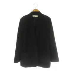 ザラ ZARA リネン混テーラードジャケット 1B 総裏地 USA S ブラック /MY ■OS