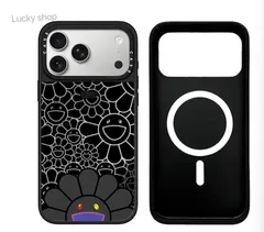 人気 iPhone村上隆ケース カラフル花デザイン フラワーケース Casetify  MagSafe対応iPhone17/16Pro/16Pro Max/iphone16/iphone15/14/13/12 多機種対応