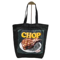 PORKCHOP GARAGE SUPPLY ポークチョップ ガレージサプライ プリント コットン トートバッグ ブラック 正規品 / 40531