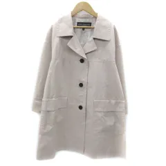 ボディドレッシングデラックス BODY DRESSING Deluxe スプリングコート ロング丈 オープンカラー 36 S ピンクベージュ /YM10のサムネイル