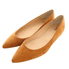 ダブルスタンダードクロージング ダブスタ DOUBLE STANDARD CLOTHING フラットパンプス スエード 36.5 茶 ブラウン /SS ■OS