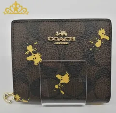 COACH × PEANUTS ウッドストック スナップウォレット レディース コーチ 二つ折り財布