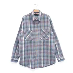 90s ビッグマック USA製 ヴィンテージ ネルシャツ グレーチェック ヘビーフランネル BIG MAC サイズXL 古着 CA1553