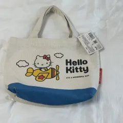 ハローキティ 50周年 飛行機 ミニ トートバッグ