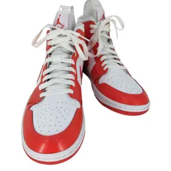 ジョーダンブランド JORDAN BRAND WMNS AIR JORDAN 1 MID WHITE HABANERO RED メンズ JPN：29 