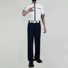 【お取寄せ商品！納期ご相談下さい！】コスプレ衣装 ヒカルの碁 風 塔矢アキラ 海王中学校 制服 学生服 半袖ver