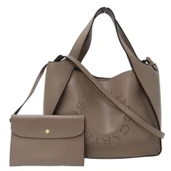 ステラ・マッカートニー Stella McCartney バッグ レディース ブランド ハンドバッグ トートバッグ ショルダーバッグ 2way レザー ブラウン ロゴ ポーチ付き おしゃれ 【中古】