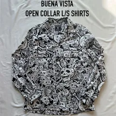 buena vista ブエナビスタ　オープンカラーシャツ　開襟シャツ　髑髏　スカル　横尾忠則コラボ　Mサイズ　訳ありのサムネイル