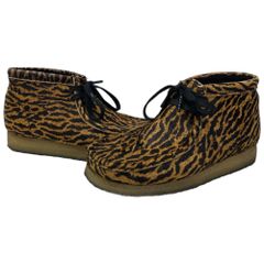 CLARKS WALLABEE BOOT black animal UK7.5 - メルカリ