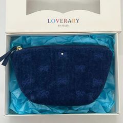 FEILER ラブラリープリティリボン刺繍ポーチ ネイビー - メルカリ