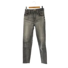 ヤヌーク YANUK RUTHスリムテーパード デニムパンツ ストレッチ 21 グレー /HK ■OS