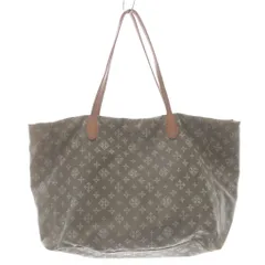 ラシット 総柄  ナイロン トートバッグ ハンドバッグ ベージュ