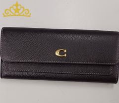 新品・未使用COACH コーチ 長財布 キノコ チャーム付 パテントレザー黒 