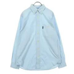 美品 Columbia コロンビア 長袖 ボタンダウンシャツ S ブルー メンズ 古着