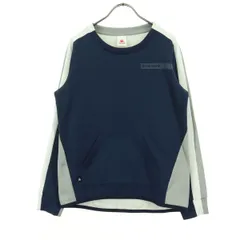 美品 le coq sportif ルコックスポルティフ 長袖 Tシャツ L ネイビー系 ロンT グレー メンズ 古着