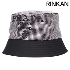 プラダ  2HC137 ラインストーン装飾ReNylonバケットハット メンズ L