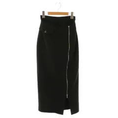 スナイデル SNIDEL 23SS フロントジップタイトスカショーパン パンツ 0 ブラック /DF ■OS