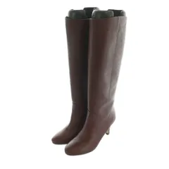 イネド INED ロングブーツ レザー 23.5cm ボルドー 71-94203017 /MI ■OS