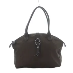 アイグナー AIGNER ショルダーバッグ トートバッグ 茶色 ブラウン ナイロン /RI ■OS