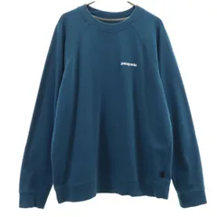 patagonia パタゴニア バックロゴ 長袖 スウェット トレーナー M 青紺 39603FA20 アウトドア メンズ 古着
