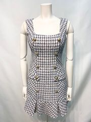 極美品】エリザベッタフランキ ミニワンピース ドレス 金具 モノグラム