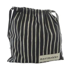 マリメッコ 日本限定 Piccolo All Purpose bag ポーチ ロゴ 黒 白