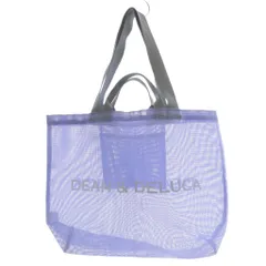 ディーンアンドデルーカ ハンドバッグ 水色 ライトブルー グレー