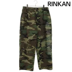 シュプリーム  25AW  Spellout Embroidered Ripstop Track Pant カモフラリップストップトラックロングパンツ メンズ L