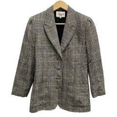 miss ashida(ミスアシダ) ジャケット サイズ9 M レディース美品  - 黒×ダークイエロー×白 長袖/秋/冬のサムネイル