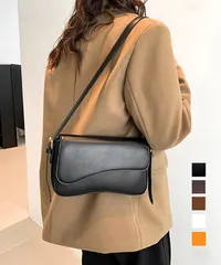 ショルダーバッグ スクエア PUレザー