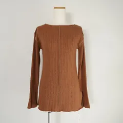 未使用 Ameri アメリ ZIGUZAG LINE KNIT ジグザグライン ニット カットソー トップス プルオーバー 長袖 ステッチのサムネイル